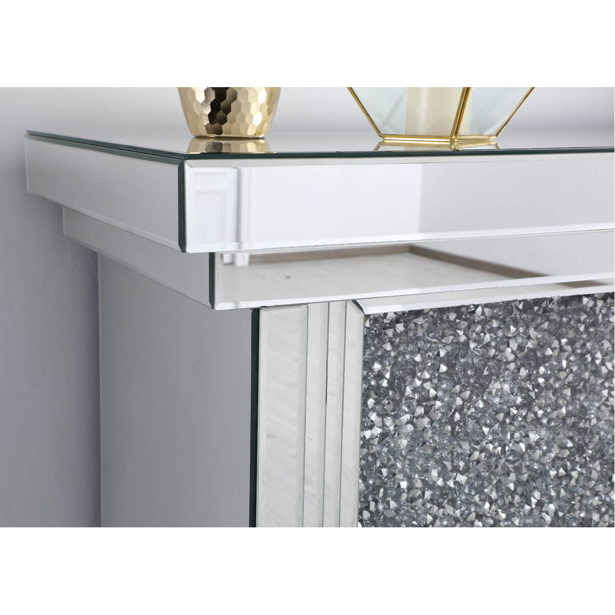 Modern 47.5" Mantle with Wood Log Insert Fireplace, Composition 2