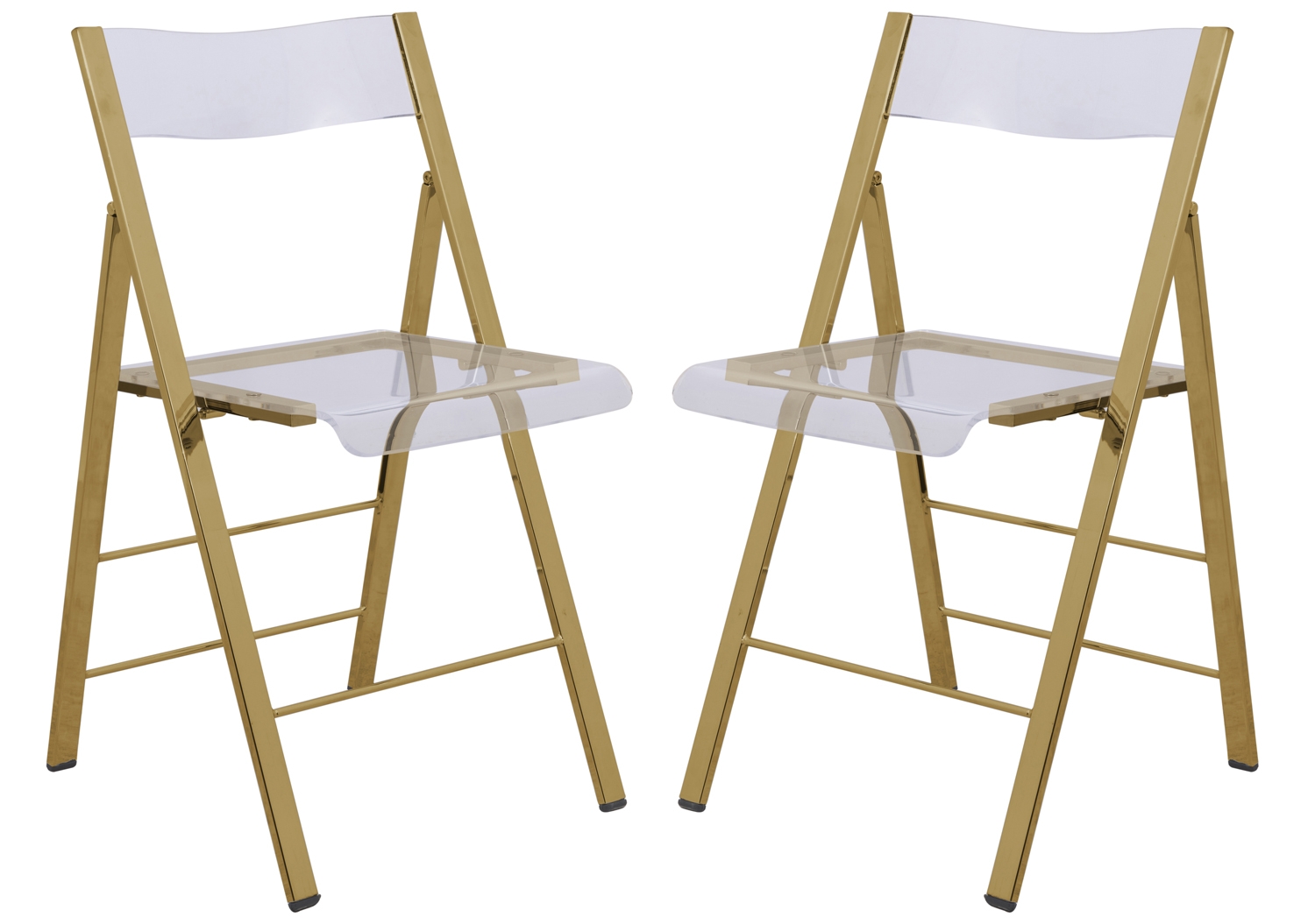 Menno Acrylic Folding Chair (Set of 2)