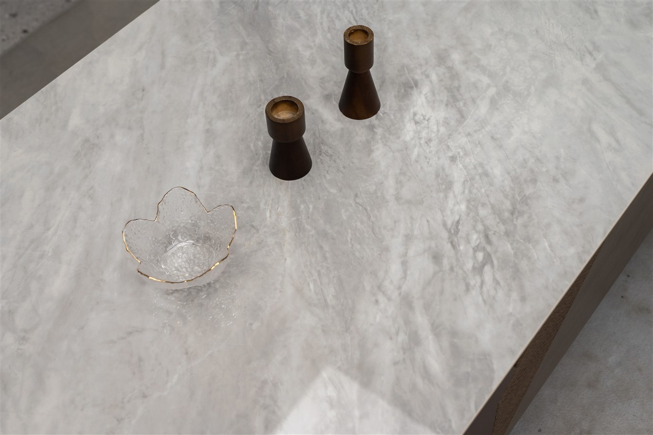 Mia Storage Coffee Table with Carrera Style Porcelain Top