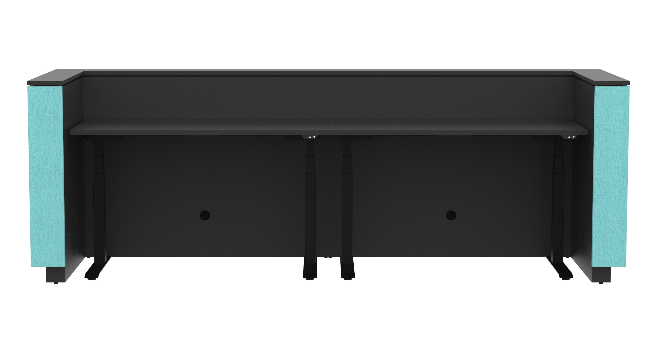 NARBUTAS Domino 126" 3 color Reception Desk