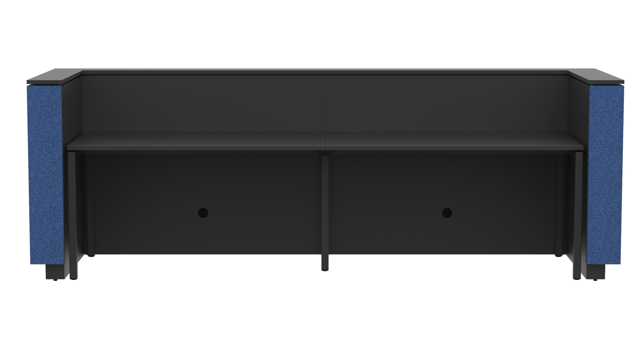 Domino 126" 1 Color Combination Reception Desk Table