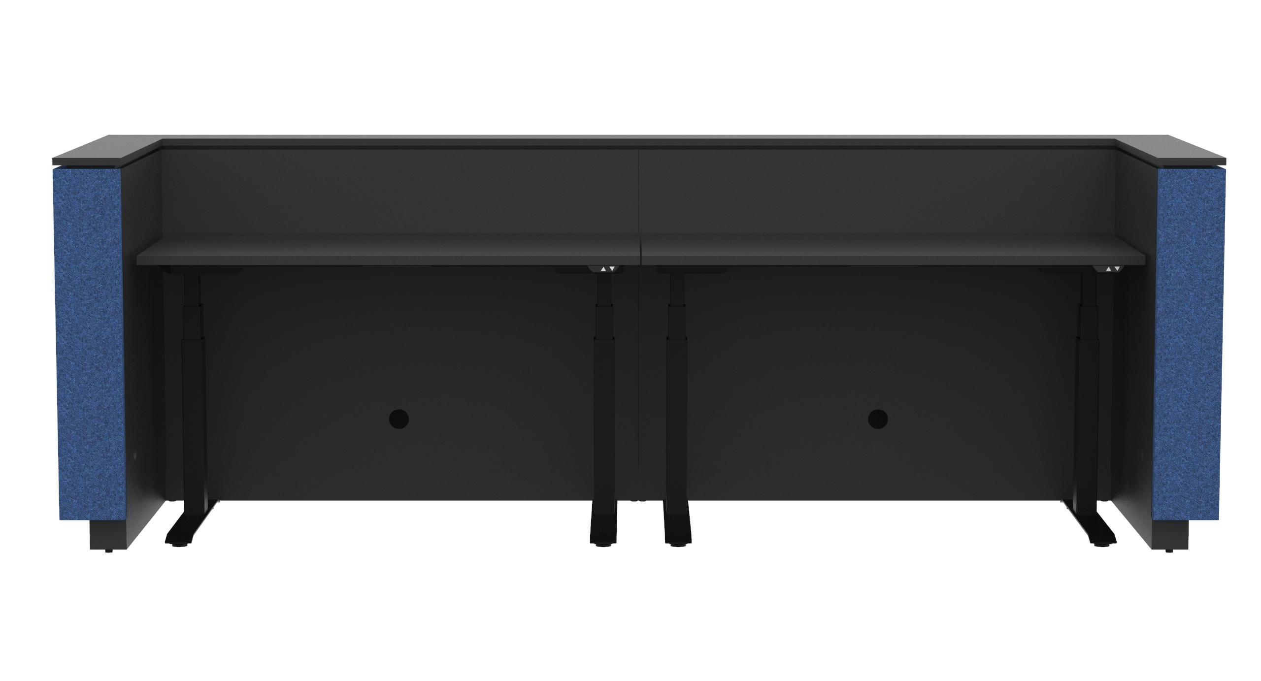 Domino 126" 1 Color Combination Reception Desk Table