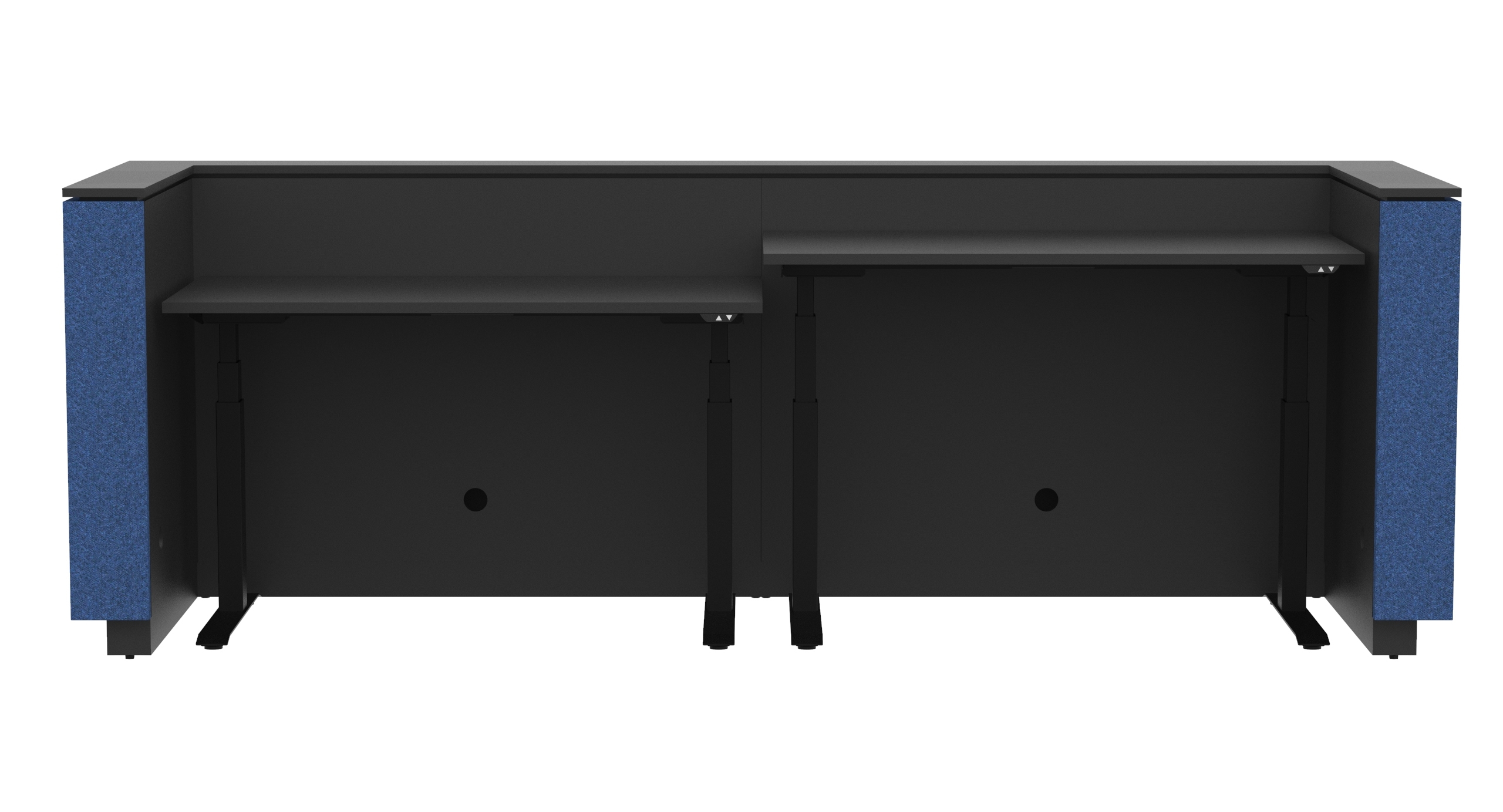 NARBUTAS Domino 126" U-Shaped Desk Sit-Stand Table 