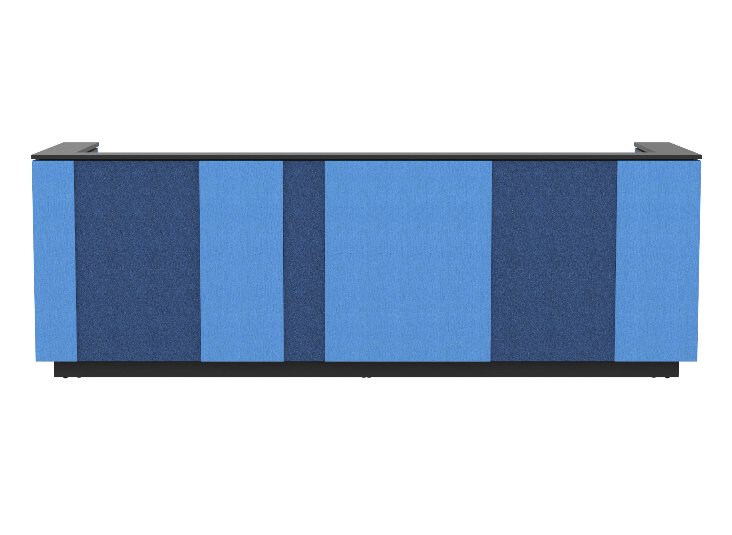Domino 126" U-Shaped Fabric Panels Reception Desk