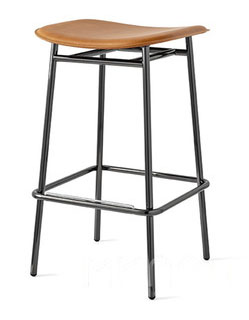 Fifties Fabric/Metal Customizable Counter Backless Stool