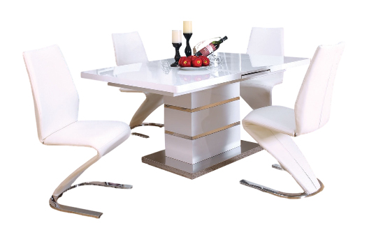 Midvale Wood Gloss Extendable Dining Set