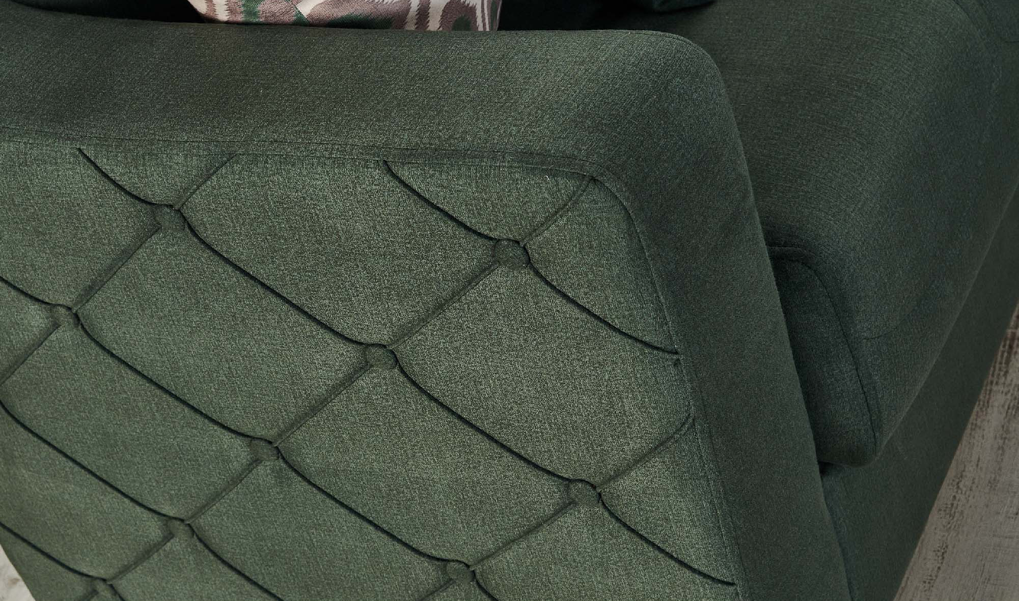 Midyat Woven Microsuede Convertible Storage Sofa