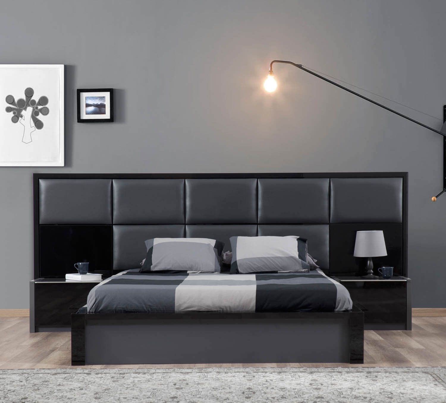 Milan Glossy Nightstand