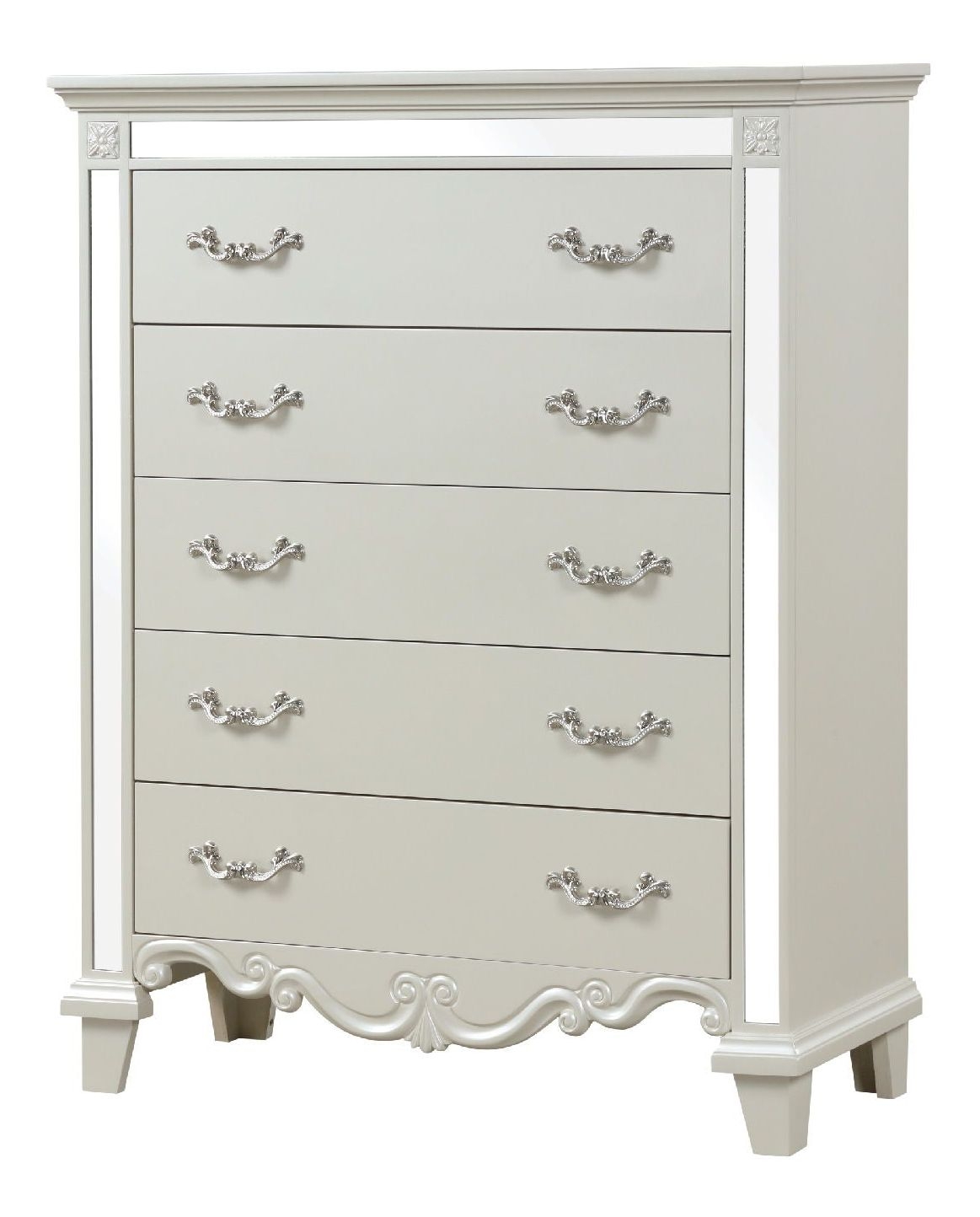 53 Inch Tall Dresser Chest  5 Drawers