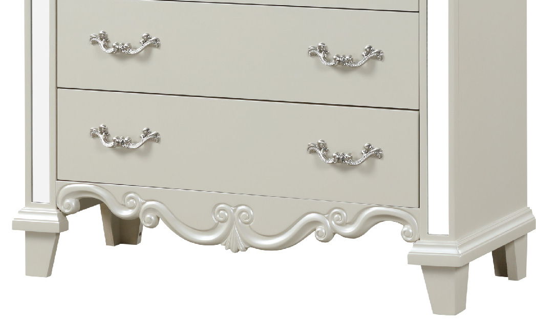 Milan 5-Drawer Wood Veneer Chest