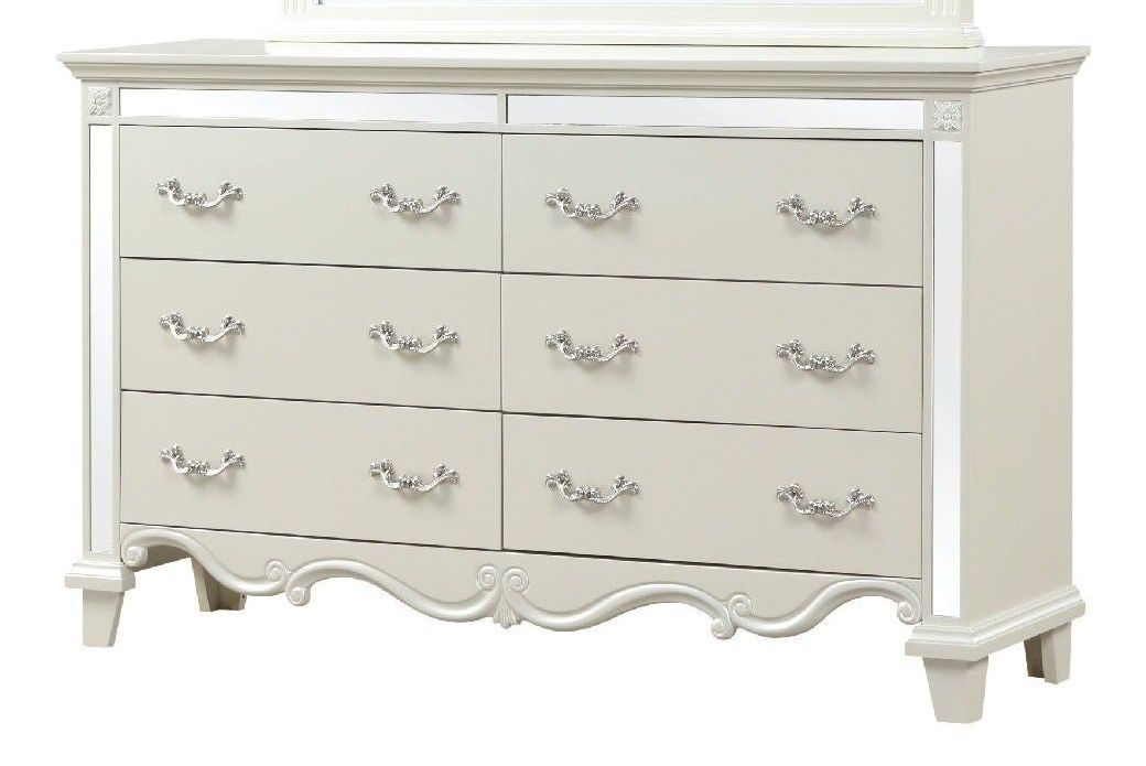 Sonia 6-Drawer Wood Veneer Dresser by Cosmos Furniture