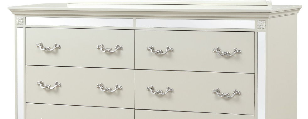 Milan 6-Drawer Wood Veneer Dresser