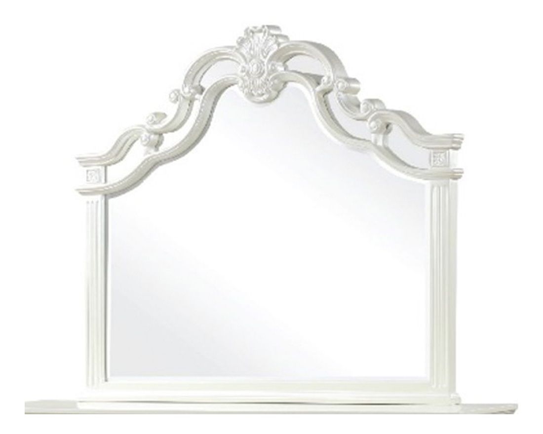 Milan-m-wht Galaxy Home Furnishings Milan Milan Mirror White