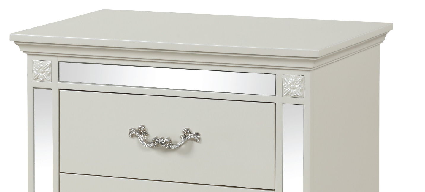 Milan 2-Drawer Wood Veneer Nightstand