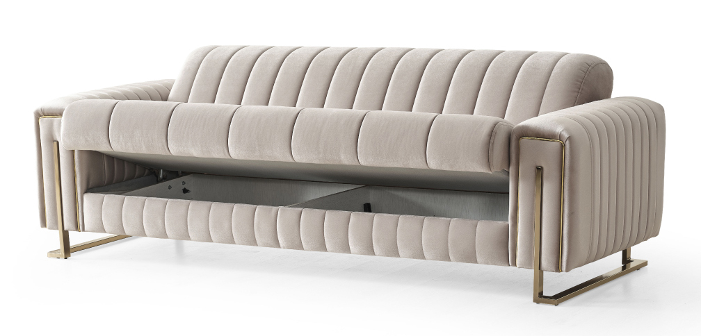 Milford Chenille Convertible Storage Sofa