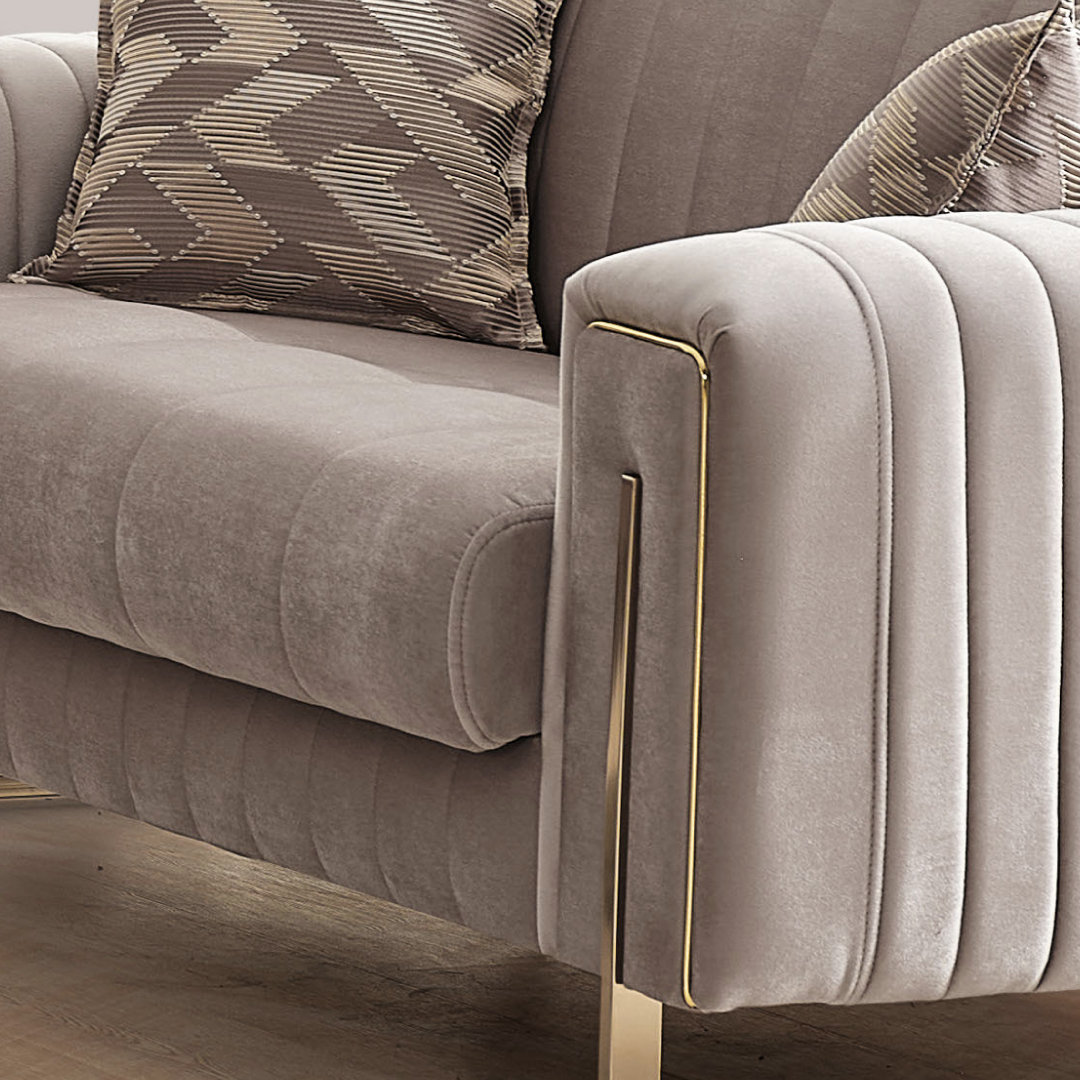 Milford Chenille Convertible Storage Sofa