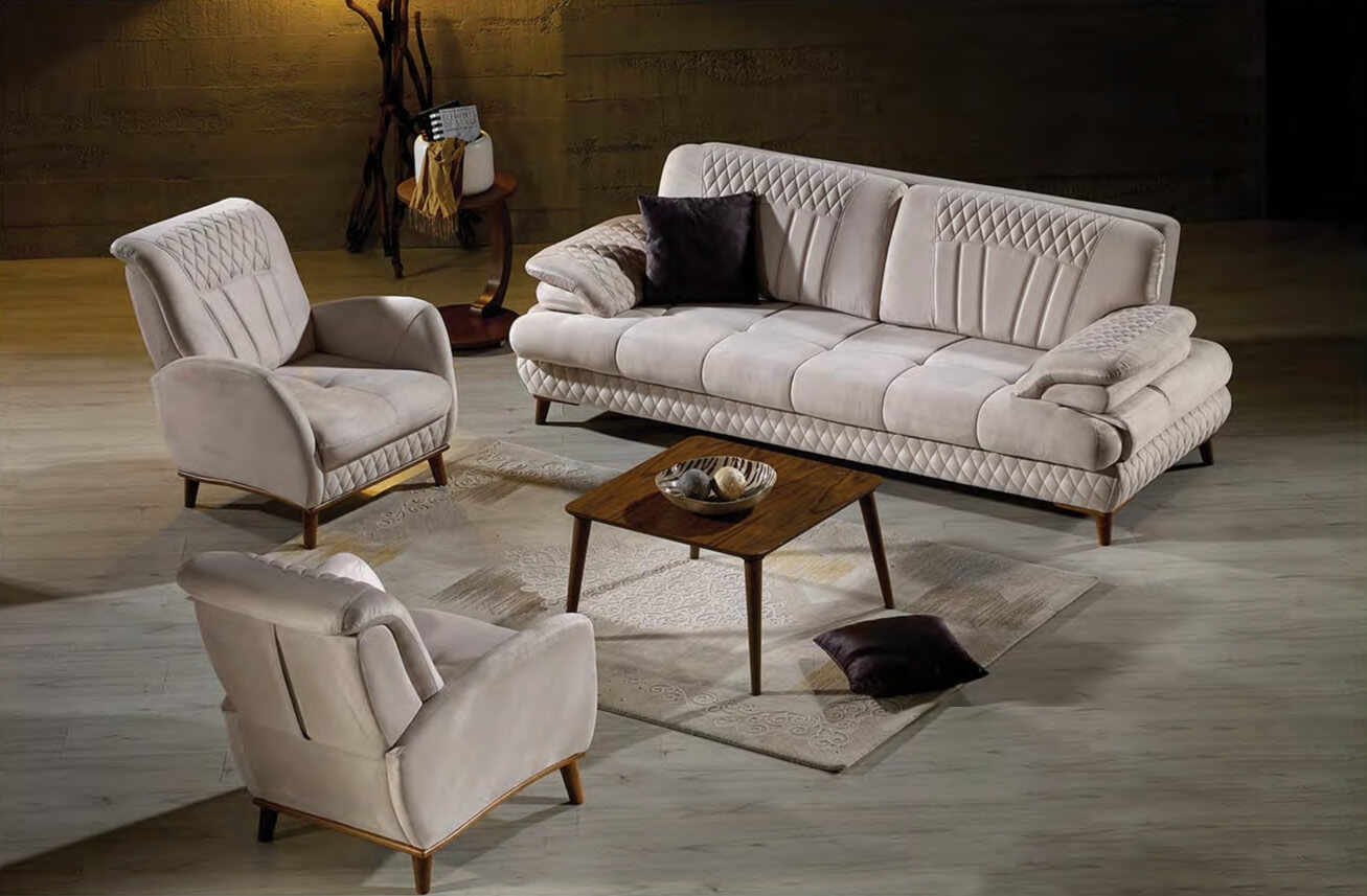 Mira Fabric Living Room Set