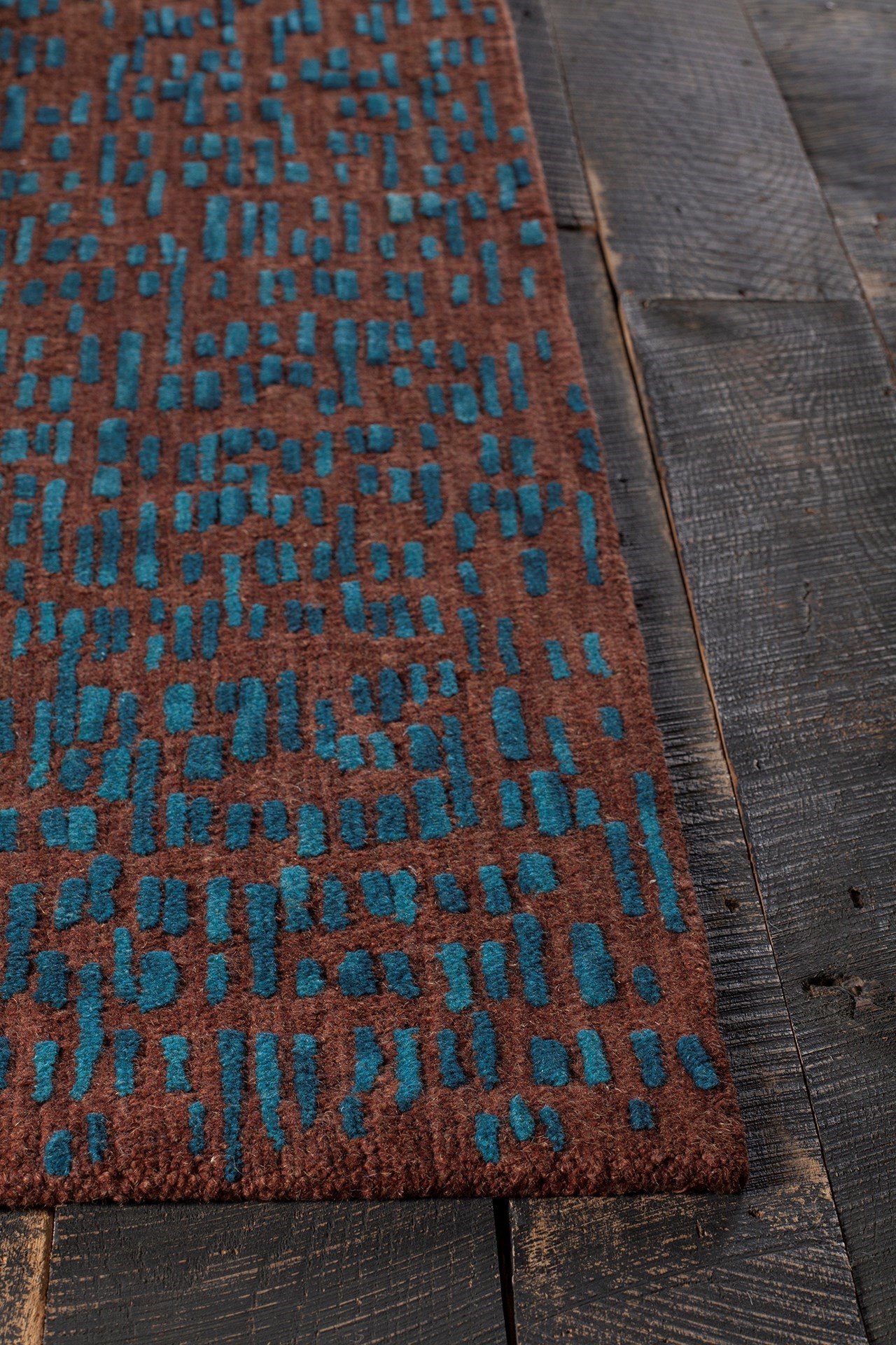 Misty Wool Rectangular Handmade Rug