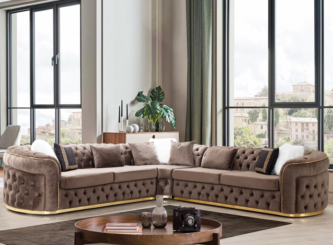 Missouri L-Shaped Upholstered Sectional