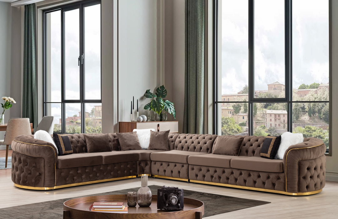 Missouri L-Shaped Upholstered Sectional