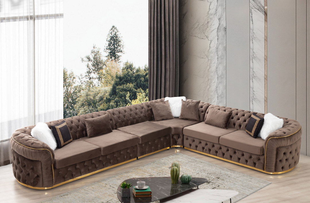 Missouri L-Shaped Upholstered Sectional