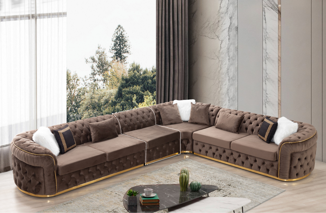 Missouri L-Shaped Upholstered Sectional