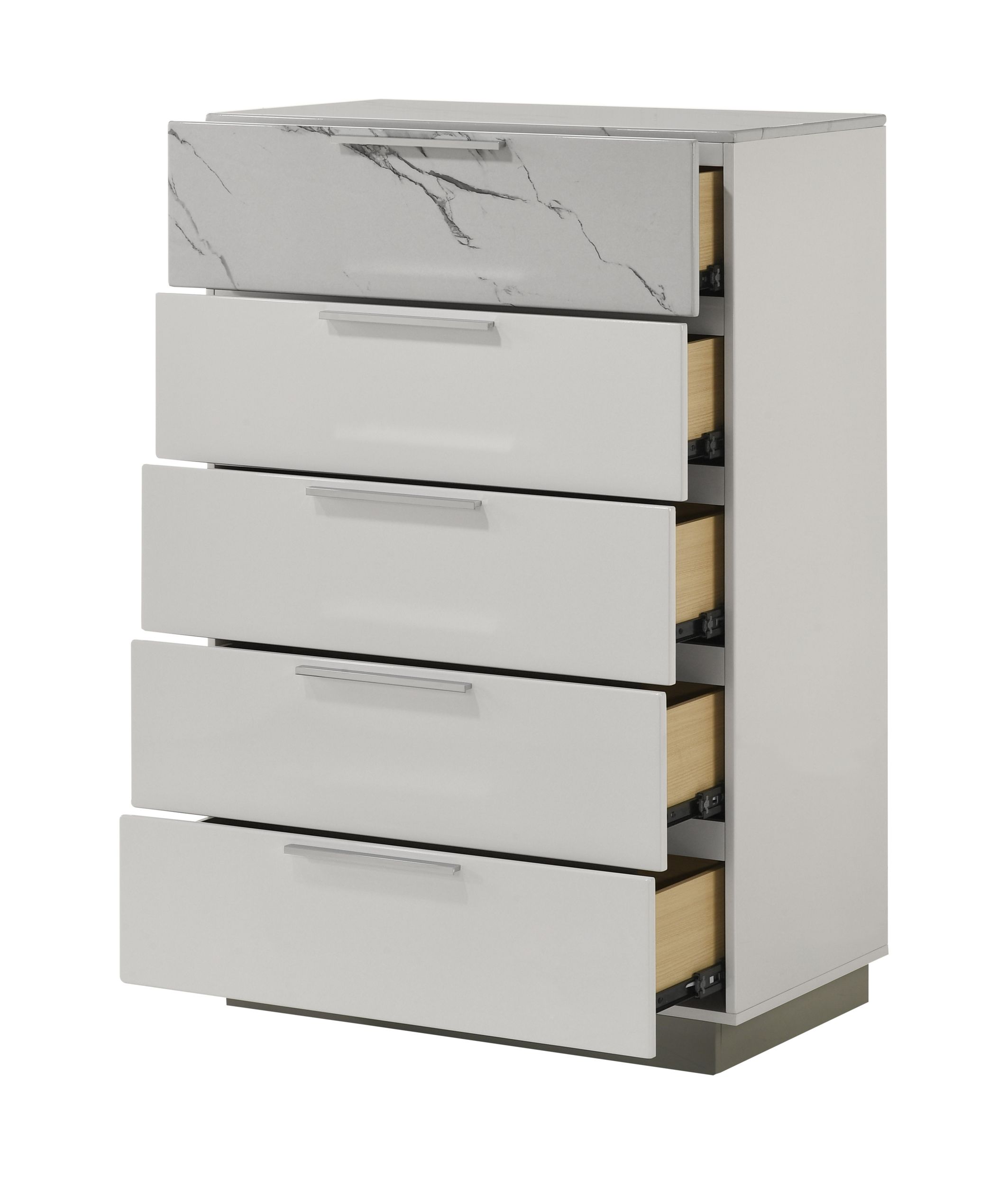 Mist Wood Chest w/5 Drawers