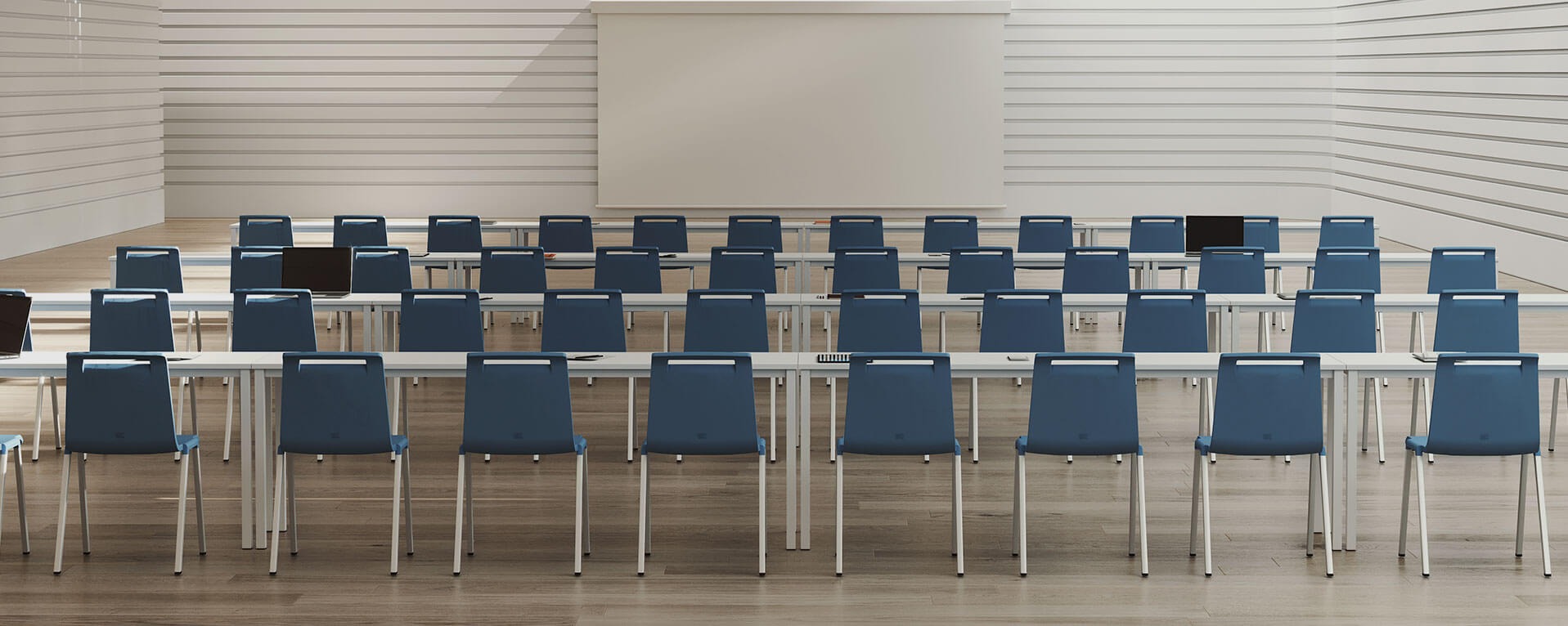 Mit Polypropylene Stackable Office Chair w/Metal Legs