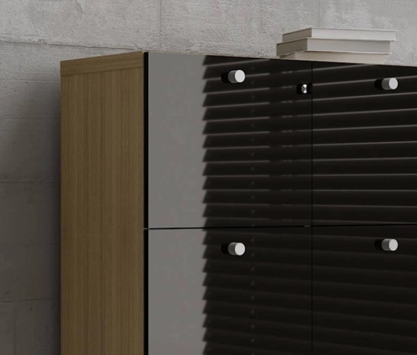 Mito Office Lockable File Cabinet w/6 Gloss Finish Drawers