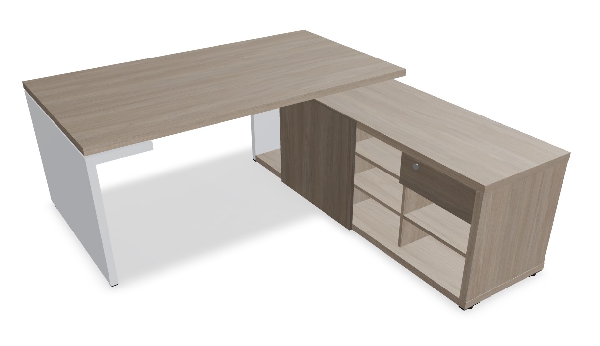 Mito Executive Melamine Desk Straight