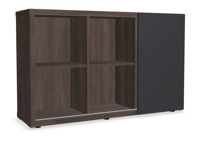Mito Office Managerial Cabinet w/Sliding Matt Finish Door