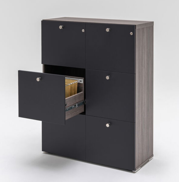 Mito Office Lockable File Cabinet w/6 Drawers