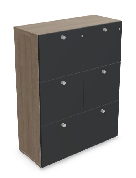 Mito Office Lockable File Cabinet w/6 Matt Finish Drawers