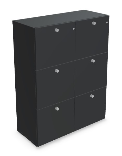 Mito Office Lockable File Cabinet w/6 Matt Finish Drawers