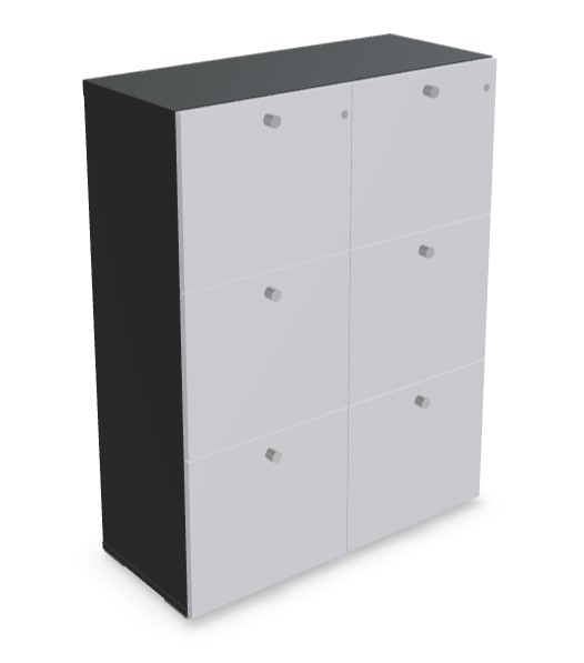 Mito Office Lockable File Cabinet w/6 Matt Finish Drawers