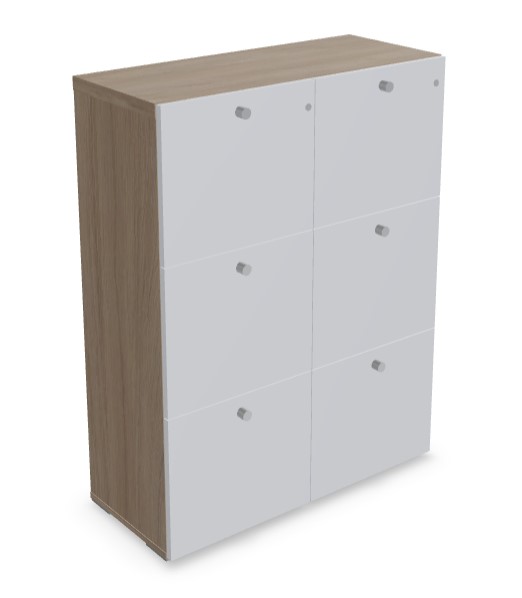 Mito Office Lockable File Cabinet w/6 Matt Finish Drawers