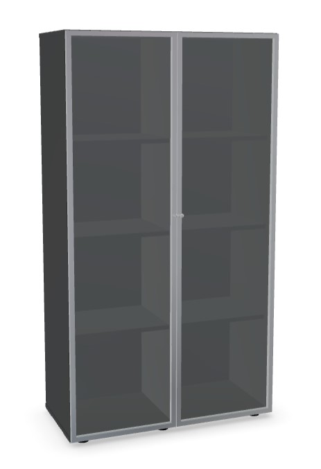 VEVOR Display Cabinet with Doors, 67 in Tall Lighted Display Case with