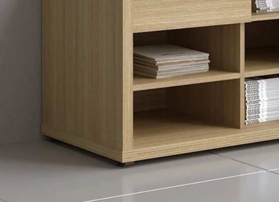 Mito Office Managerial Cabinet w/Lockable Drawer & Sliding Door