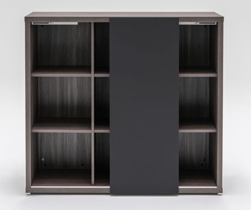 Mito Office Managerial Cabinet w/Sliding Matt Finish Door