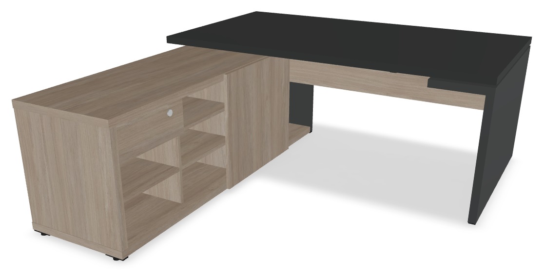 MDD Mito Fenix Melamine Executive Straight Desk by MDD