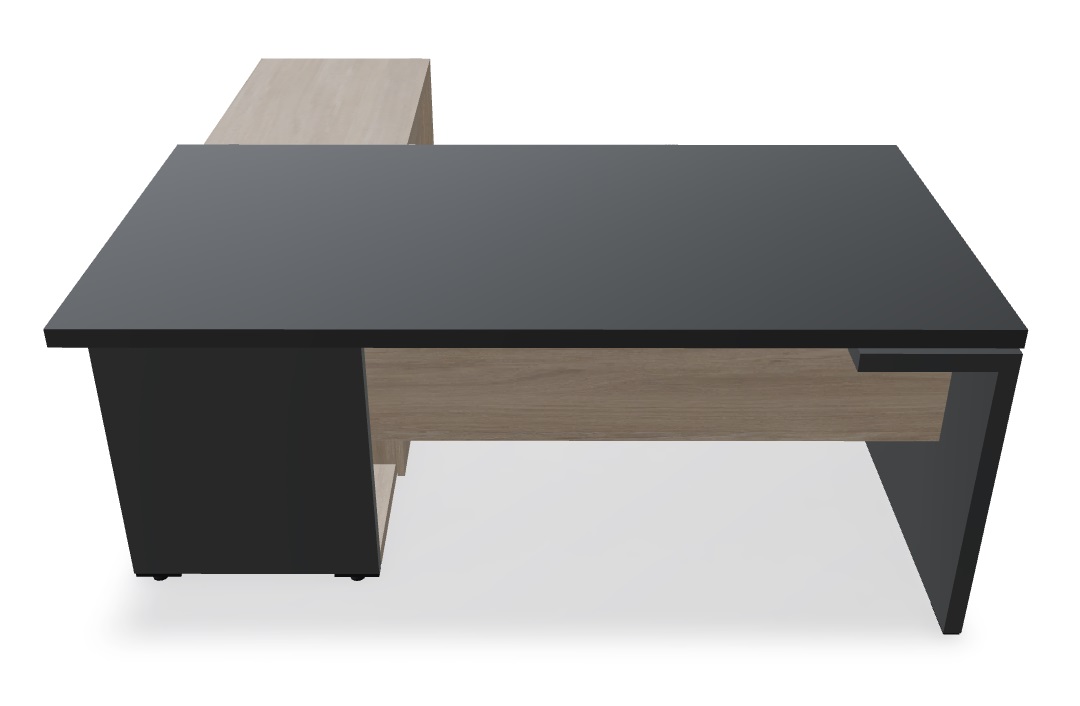 Mito Fenix Melamine Executive Straight Desk w/Managerial