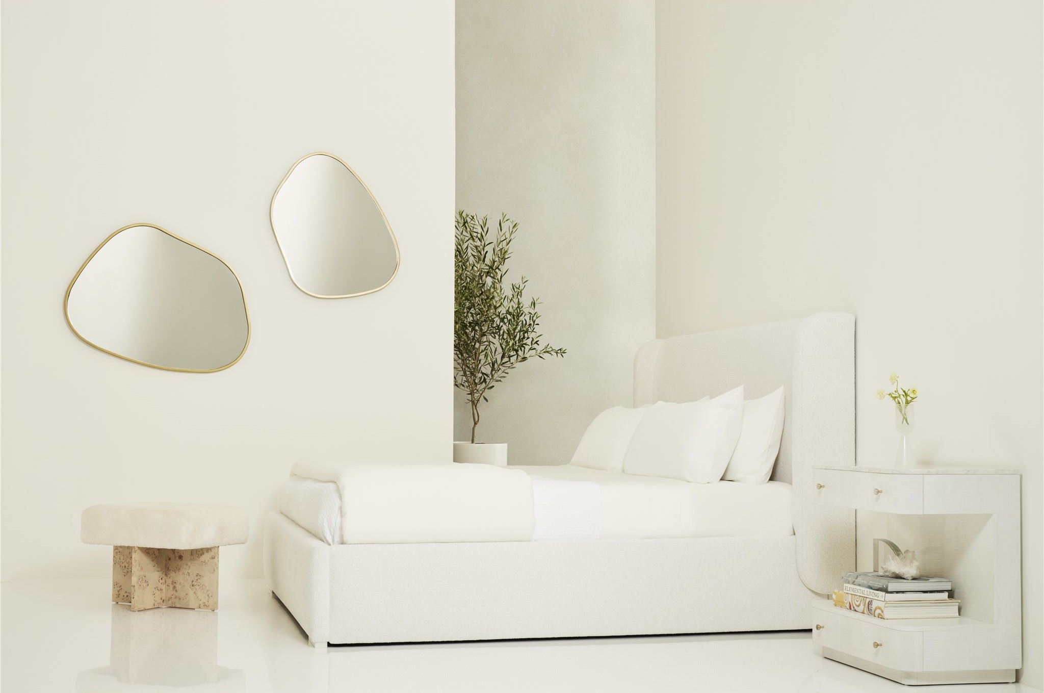 Riviera Fabric Bunching Bench