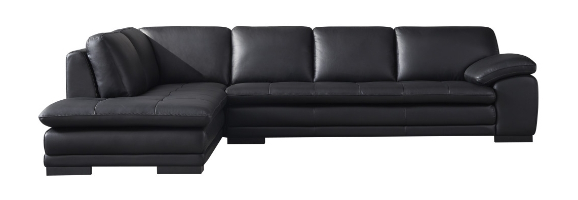 ML157 Top Grain Leather Match L-Shape Sectional, Left Chaise Facing