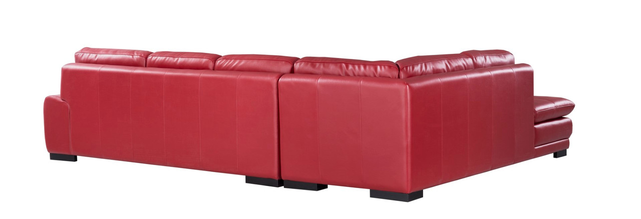 ML157 Top Grain Leather Match L-Shape Sectional, Left Chaise Facing