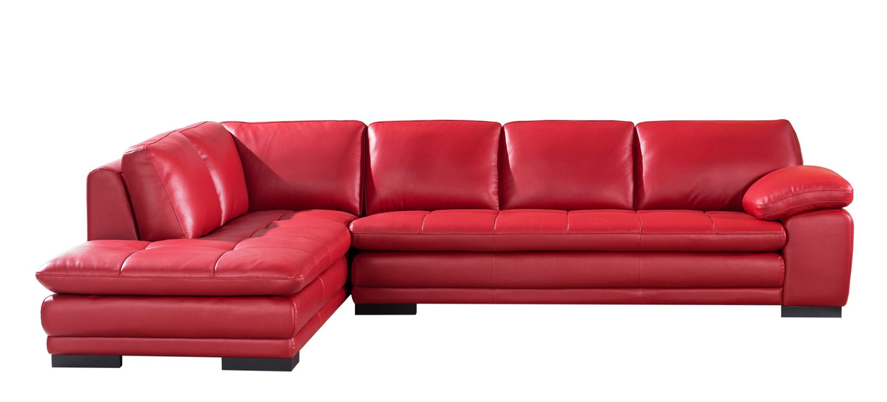 ML157 Top Grain Leather Match L-Shape Sectional, Left Chaise Facing