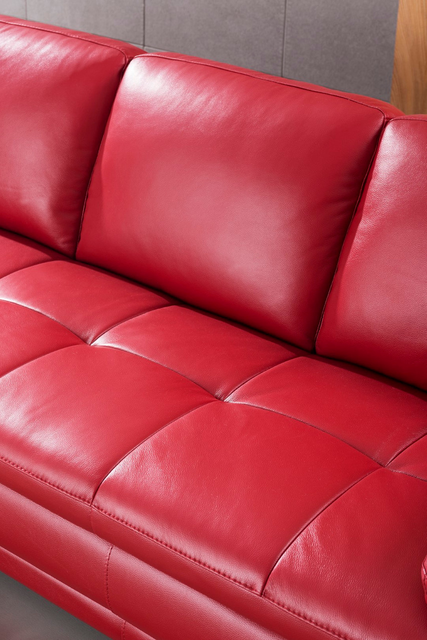 ML157 Top Grain Leather Match L-Shape Sectional, Right Chaise Facing