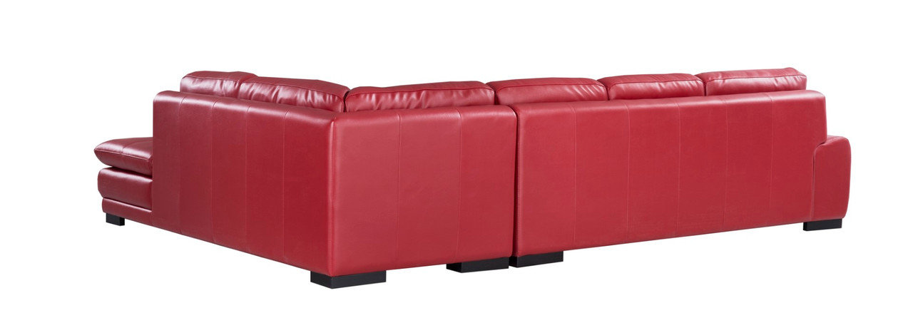 ML157 Top Grain Leather Match L-Shape Sectional, Right Chaise Facing