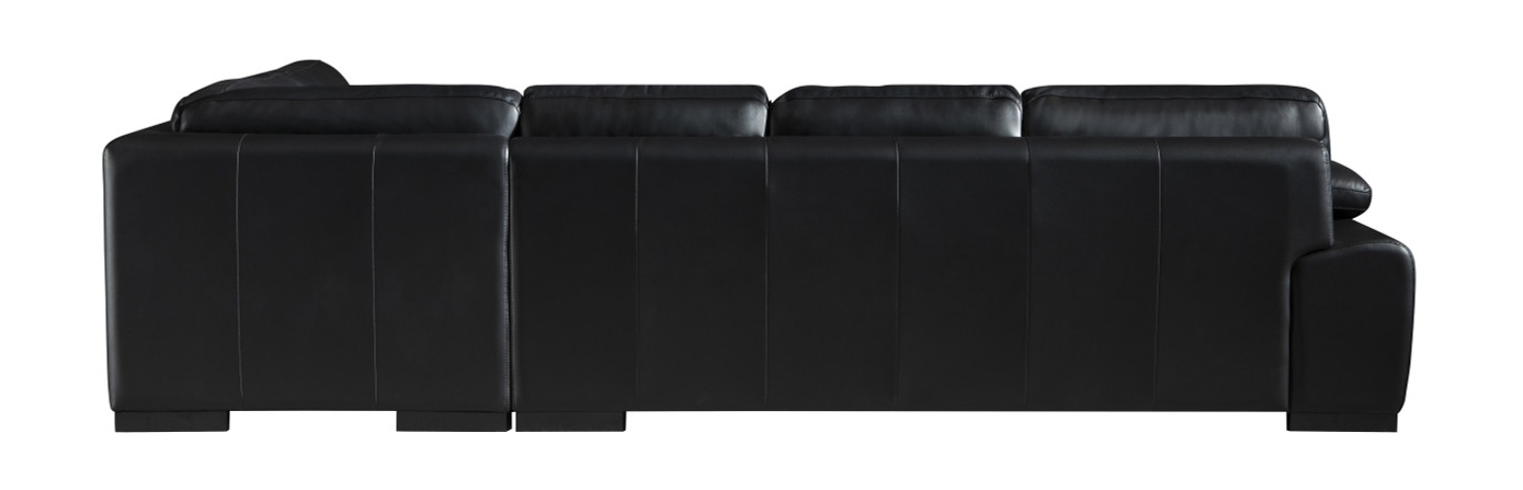 ML157 Top Grain Leather Match L-Shape Sectional, Right Chaise Facing