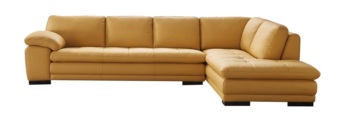 ML157 Top Grain Leather Match L-Shape Sectional, Right Chaise Facing