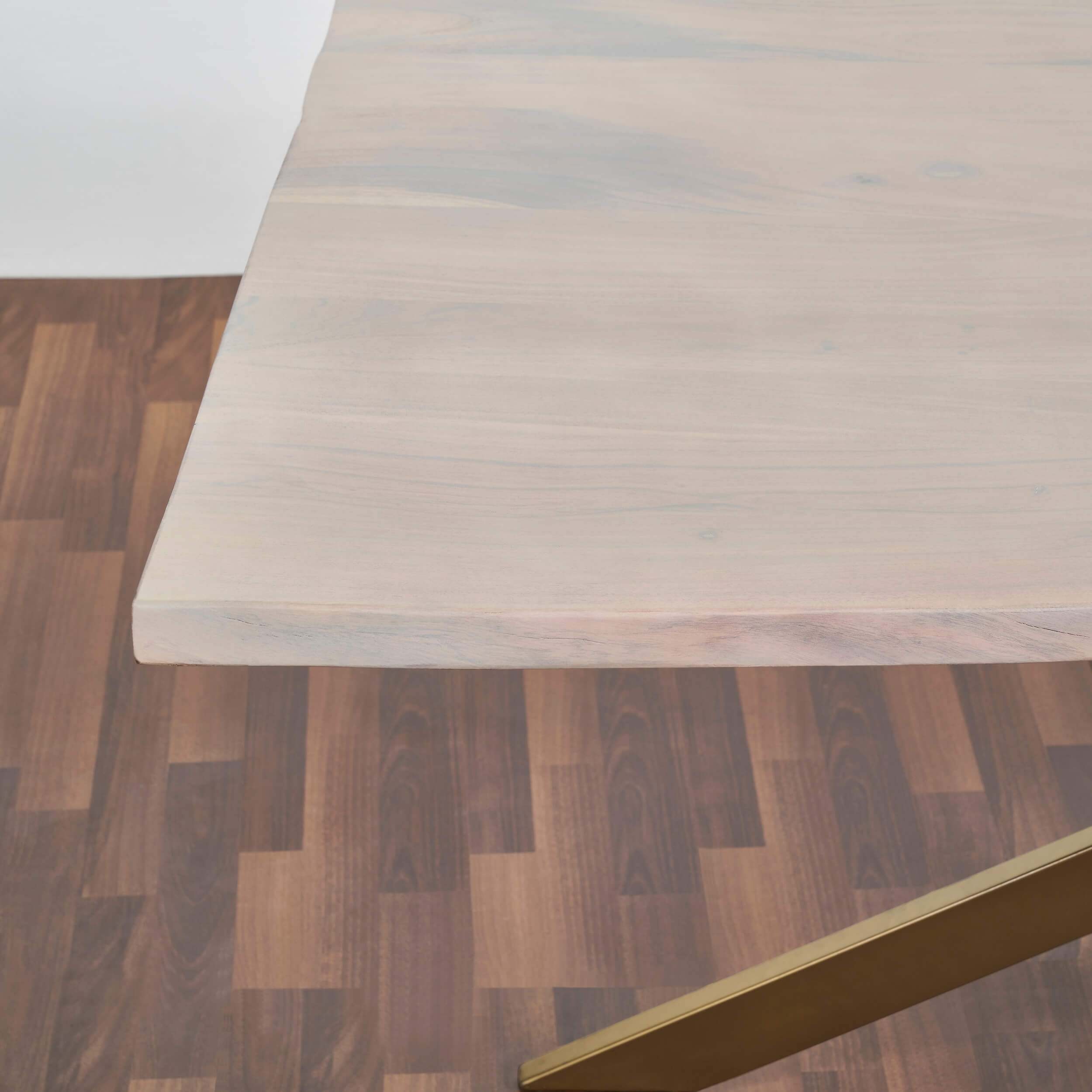 Milano 69" Live Edge Solid Wood Dining Table with Pedestal base